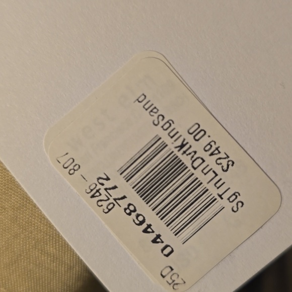 West Elm Signature King/California King TENCEL™ Linen Duvet Cover, Sand - Picture 7 of 16